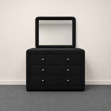 Chesterfiled Black Bedroom Suite - King Size