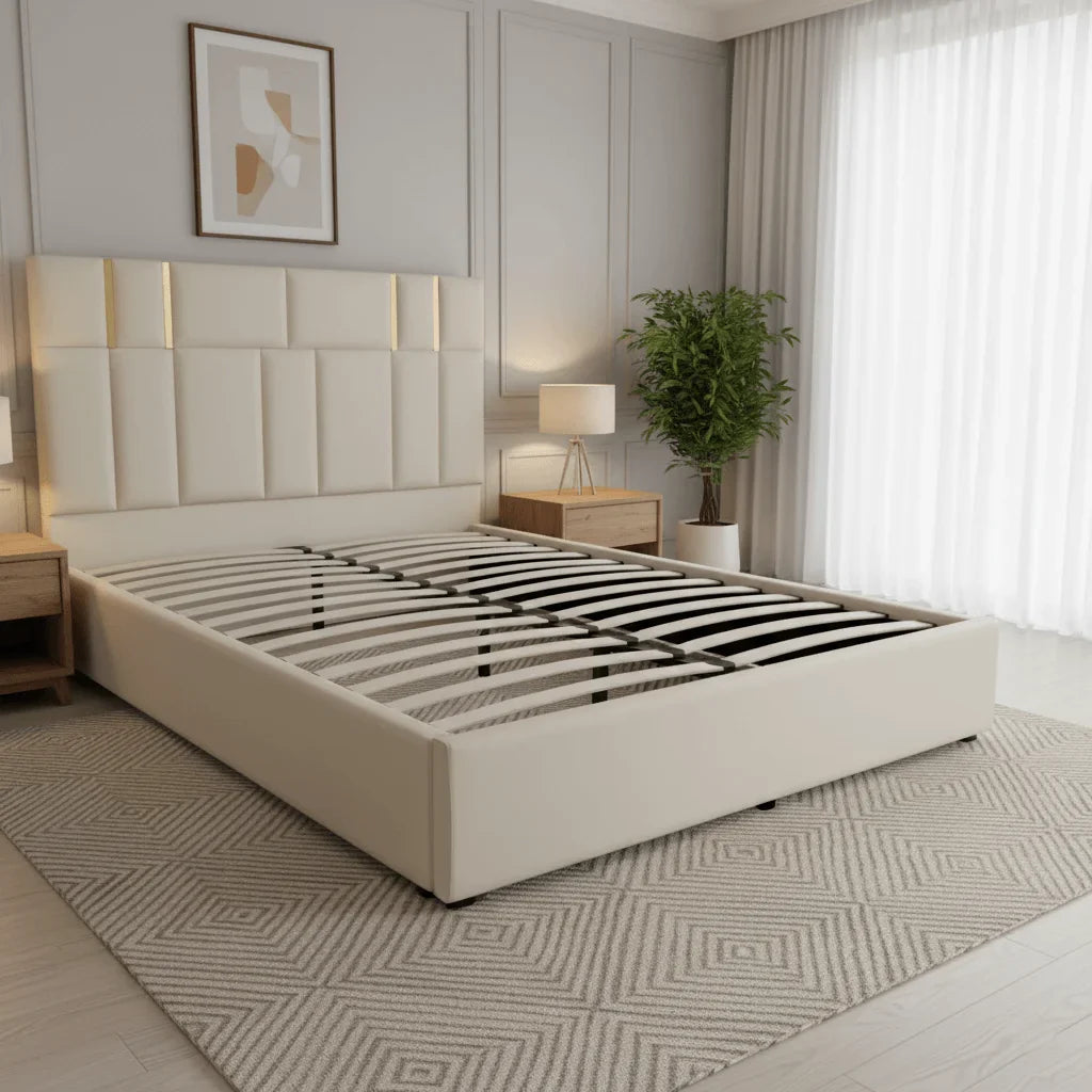 Delta Sleep Leather Bed Frame