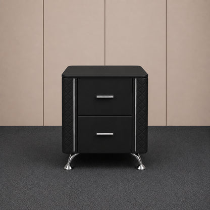 Matt black bedsides