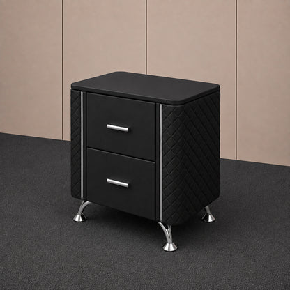 Matt black bedsides