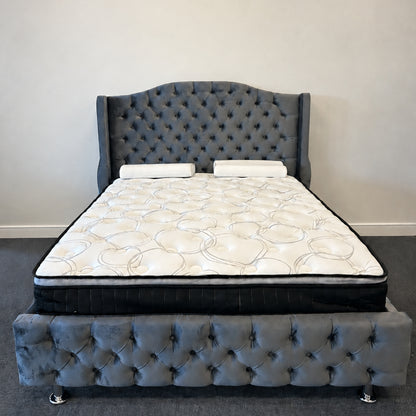 Chesterfield Bed - Dark Grey
