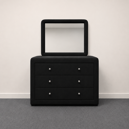 Chesterfiled Black Bedroom Suite - King Size