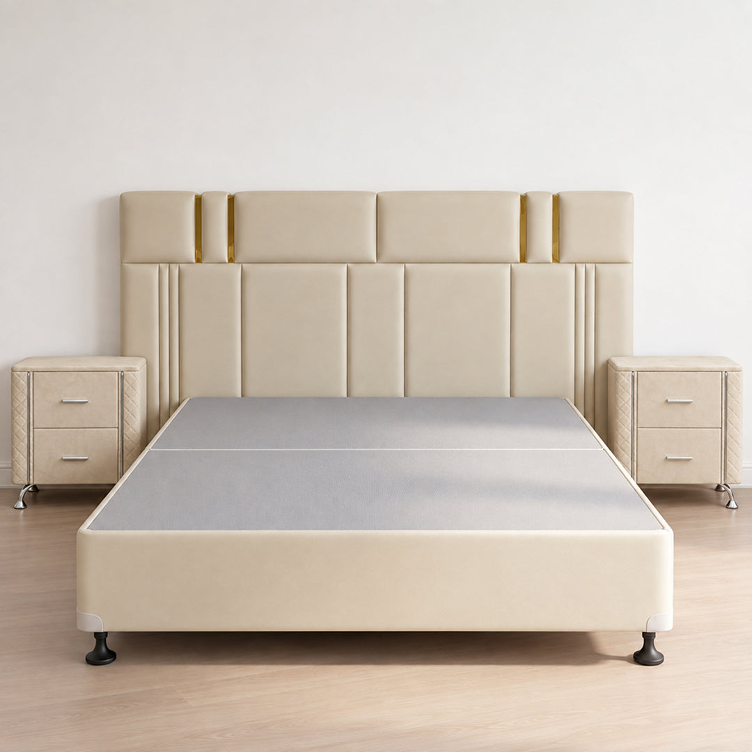 Eclipse Haven Cream Bedframe - Bundle Deal