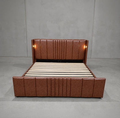 Horizon Bedframe - Brown/Tan