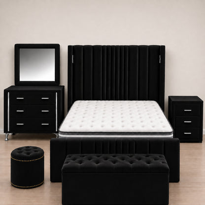Horizon Comfort Black Bedframe - King Size