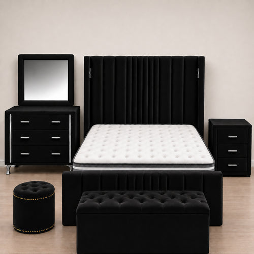 Horizon Comfort Black Bedframe - King Size