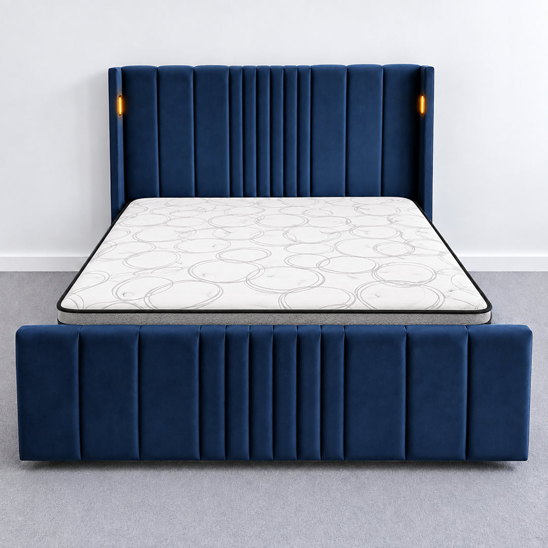 Horizon Blue Bedframe & Echo Balance or Ortho Plus Mattres