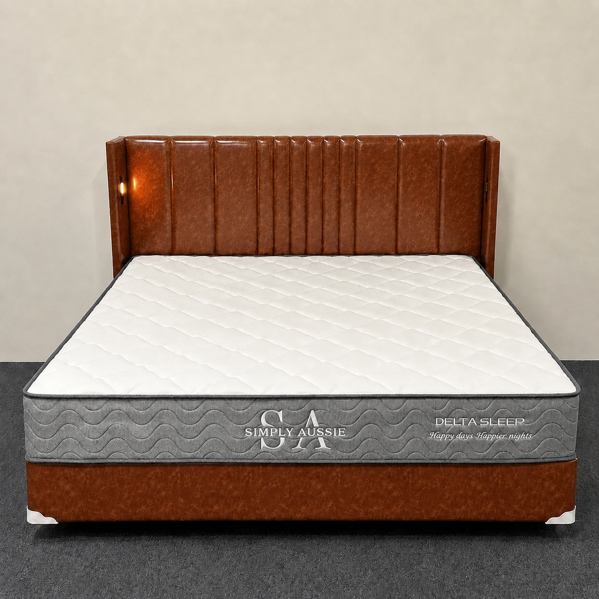 Horizon Bedframe - Brown/Tan