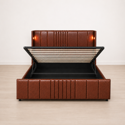 Horizon Bedframe - Brown/Tan