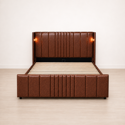 Horizon Bedframe - Brown/Tan