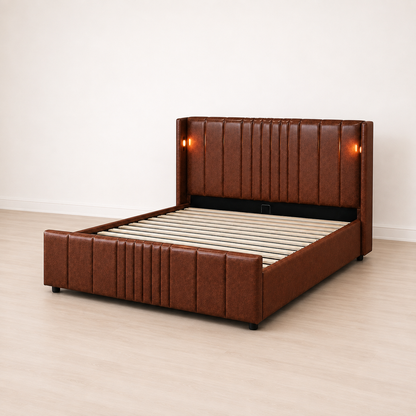 Horizon Bedframe - Brown/Tan