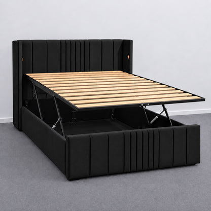 Horizon Electric Black - King Bedframe Bundle Deals