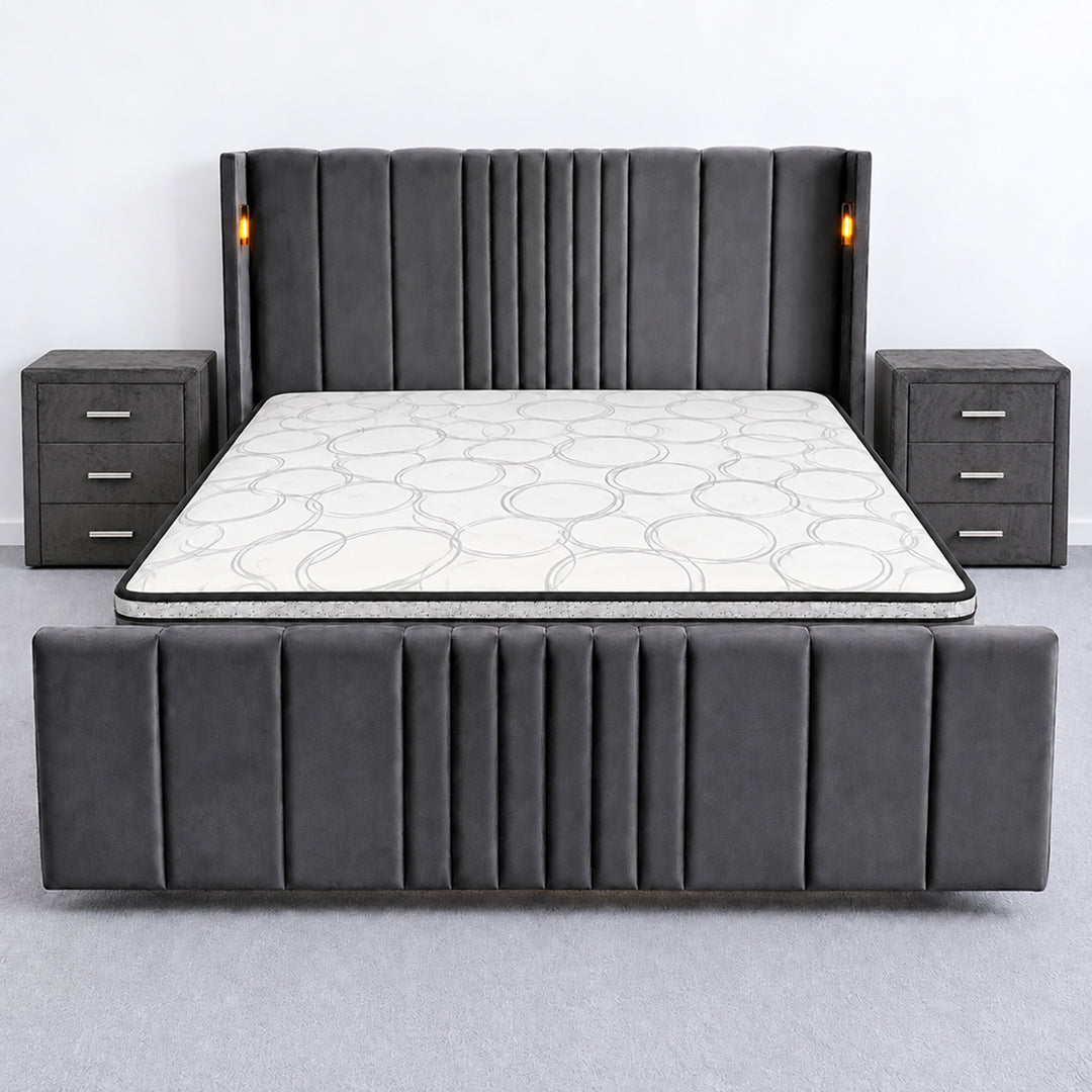 Horizon Electric Grey - King Bedframe Bundle Deals