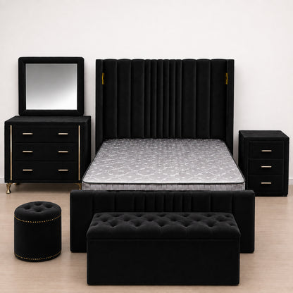 Horizon Black Bedroom Suite - Queen Size