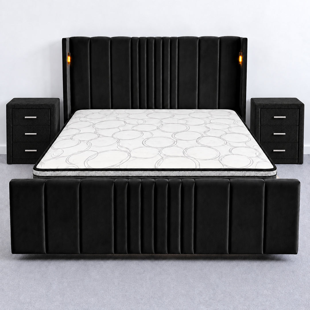Horizon Electric Black - King Bedframe Bundle Deals