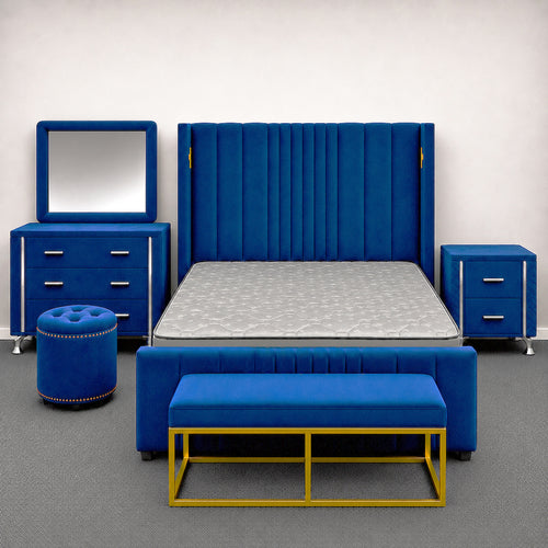 Horizon Comfort Blue Bedroom Suite - Queen Size