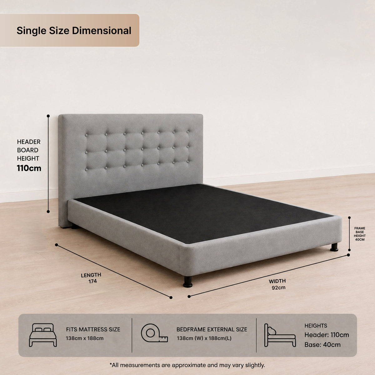 Tufton Luxe Bedframe