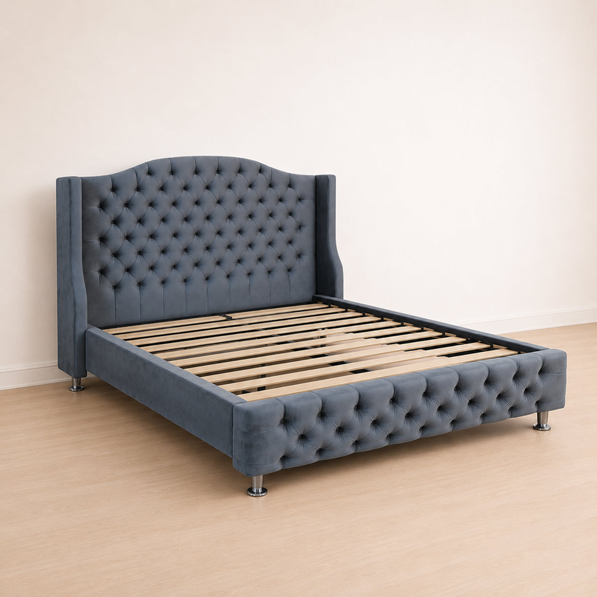Chesterfield Bed - Dark Grey