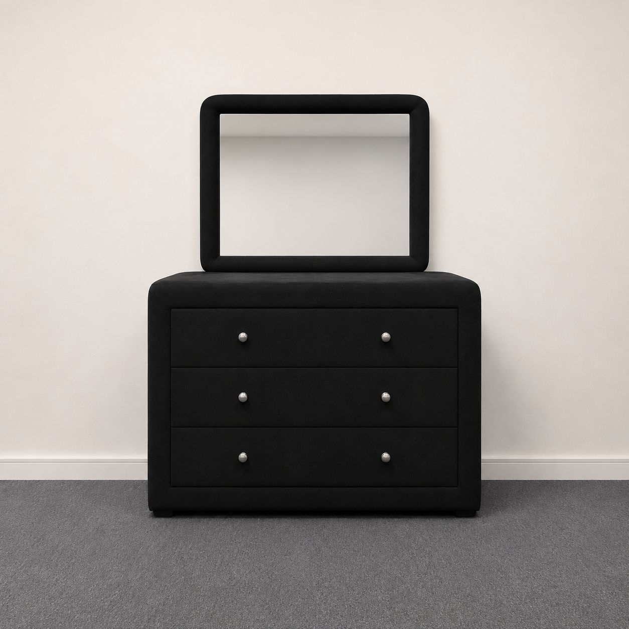 Chesterfield Black Bedroom Suite - Queen Size