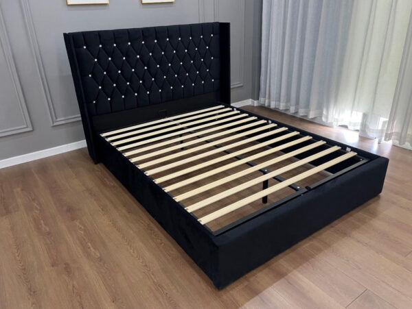 Opal Dream Bedframe – Black Velvet