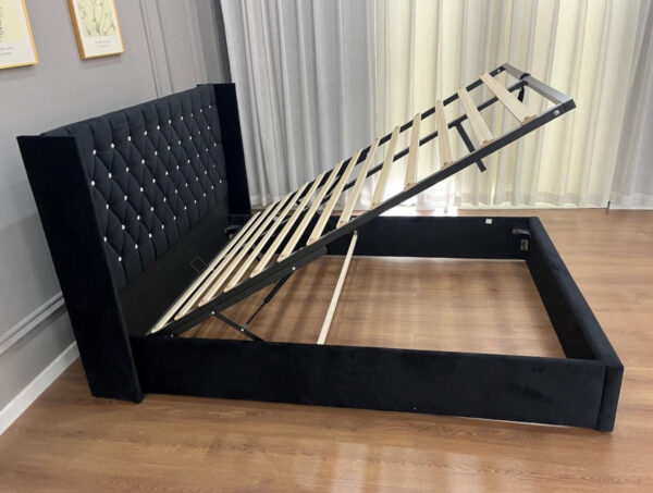 Opal Dream Bedframe – Black Velvet