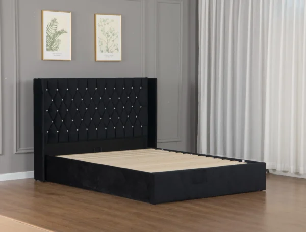 Opal Dream Bedframe – Black Velvet