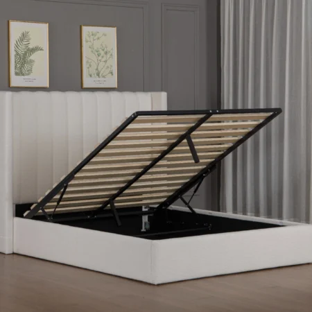 Élan Bedframe – Bouclé White