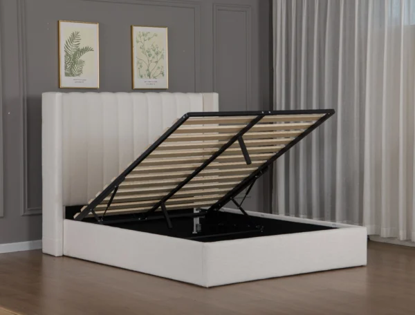 Élan Bedframe – Bouclé White