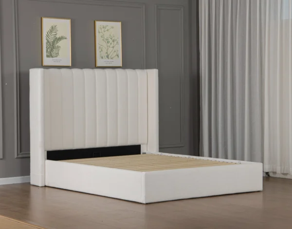 Élan Bedframe – Bouclé White