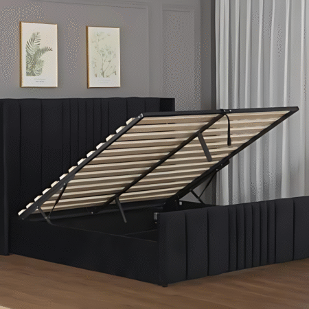 Horizon Comfort Bedframe – Black Velvet